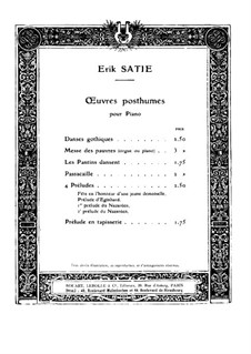 Danses gothiques: Danses gothiques by Erik Satie