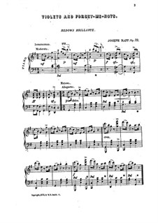 Violets and Forget-Me-Nots, Op.22: Violets and Forget-Me-Nots by Joseph Kaspar Raff