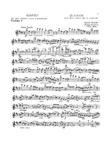 Streichquartett in D-Dur, M.9: Stimmen by César Franck