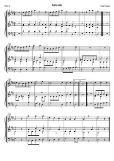 Intrade. Choir II: Version for organ by Paul Peuerl