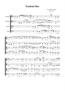 Exultate Deo: Singpartitur (high quality sheet music) by Alessandro Scarlatti