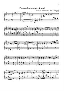 Praeambulum Nr.5 in d-Moll, WV 33: Praeambulum Nr.5 in d-Moll by Johann Heinrich Scheidemann