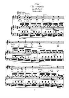 Sechs Gesänge, Op.35: Klavierauszug mit Singstimmen by Robert Franz