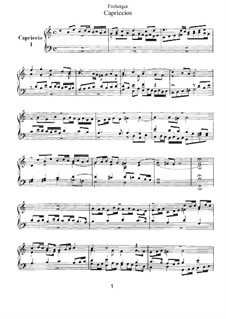 Capriccios für Orgel: Hefte I-II by Johann Jacob Froberger