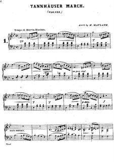 Grosser Marsch: Für Klavier by Richard Wagner