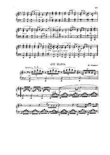 Piano version: Für einen Interpreten by Franz Schubert