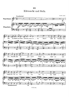 Nr.15 Eifersucht und Stolz: Klavierauszug mit Singstimmen by Franz Schubert
