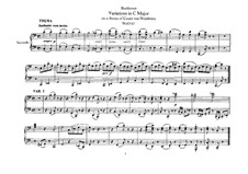 Variationen über Thema des Grafen Waldstein, WoO 67: Für Klavier, vierhändig by Ludwig van Beethoven