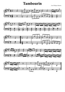 Tambourin in A-Dur: Tambourin in A-Dur by Jean-Philippe Rameau