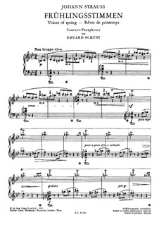 Konzert-Paraphrase über Walzer 'Frühlingsstimmen' von J. Strauss: Konzert-Paraphrase über Walzer 'Frühlingsstimmen' von J. Strauss by Eduard Schütt