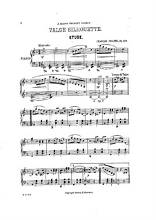 Valse silhouette. Etude, Op.517: Valse silhouette. Etude by Charles Fradel