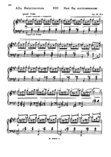 Vergessene Weisen I, Op.38: Nr.8 Alla Reminiscenza by Nikolai Medtner