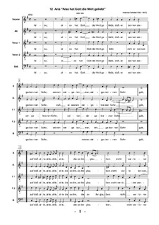 Geistliche Chormusik, Op.11: Nr.12 Also hat Gott die Welt geliebt, SWV 380 by Heinrich Schütz