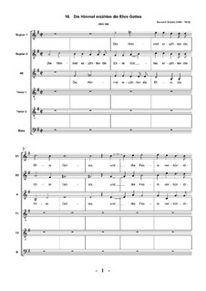 Geistliche Chormusik, Op.11: Nr.18 Die Himmel erzählen die Ehre Gottes, SWV 386 by Heinrich Schütz