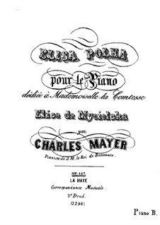 Elisa Polka, Op.187: Für Klavier by Charles Mayer