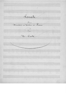 Sonate für Oboe (oder Violine) und Klavier: Sonate für Oboe (oder Violine) und Klavier by Napoléon Coste
