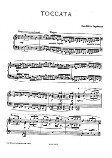 Toccata für Klavier: Toccata für Klavier by Hans Engelmann