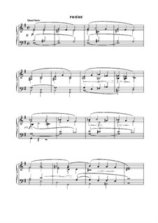 L'Organiste. Neunundfünfzig Stücke für Harmonium: Stück Nr.3 in e-Moll 'Prière' by César Franck