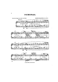 Vier Bagatellen, Op.39: No.1 Promenade by Philipp Scharwenka