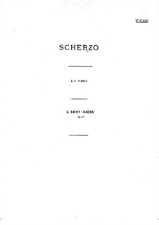 Scherzo, Op.87: Für zwei Klaviere, vierhändig – Klavier II by Camille Saint-Saëns