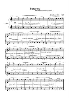 Enfantillages pittoresques (Picturesque Child's Play): No.2 Berceuse by Erik Satie