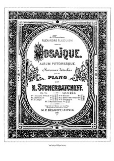 Mosaïque. Album pittoresque, Op.15: Mosaïque. Album pittoresque by Nikolai Scherbatschöw