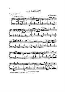 Vier Bagatellen, Op.39: No.2 Air dansant by Philipp Scharwenka