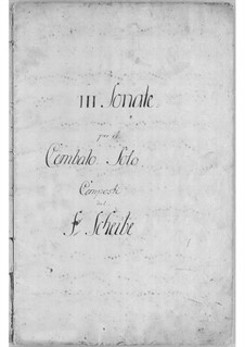 Drei Sonaten für Cembalo: Sonate Nr.1 in C-Dur by Johann Adolph Scheibe