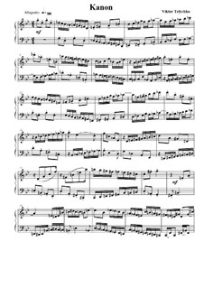 Stücke für Klavier, Op.22: Kanon by Viktor Telytschko