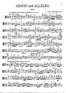 Adagio und Allegro, Op.70: Solo Stimme by Robert Schumann