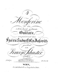 Vier Monferine, Op.18: Vier Monferine by Vincenz Schuster