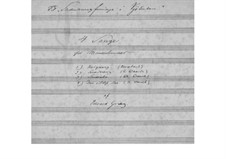 Vier Lieder für Männerchor, EG 160: Vier Lieder für Männerchor by Edvard Grieg