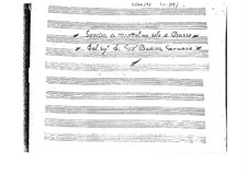Sonate für Mandoline und Basso Continuo in C-Dur: Partitur by Giovanni Battista Gervasio