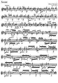 Drei brillante Sonaten für Gitarre, Op.96: Sonate Nr.3 by Mauro Giuliani