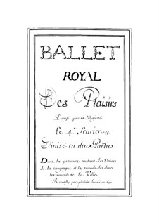 Les plaisirs de l'Île enchantée (La Princesse d'Elide), LWV 22: Vollpartitur by Jean-Baptiste Lully
