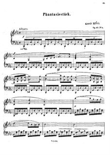 Zwei Klavierstücke, Op.47: Nr.2 Phantasiestück by Ignaz Brüll