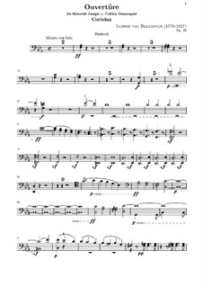 Ouvertüre Coriolan, Op.62: Fagottstimme by Ludwig van Beethoven