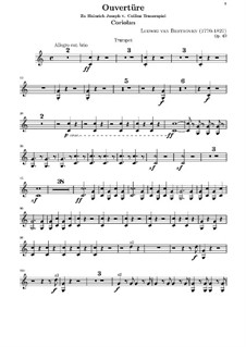 Ouvertüre Coriolan, Op.62: Trompetenstimme by Ludwig van Beethoven