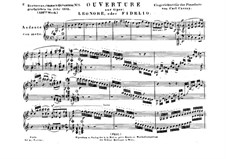 Leonore. Ouvertüre No.1, Op.138: Version für Klavier by Ludwig van Beethoven