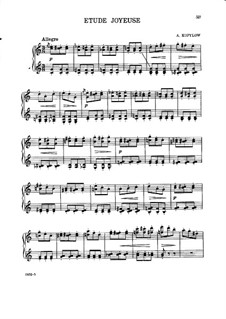 Etude Joyeuse for Piano: Etude Joyeuse for Piano by Alexander Kopylow