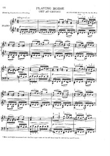 Fünf Stücke, Op.20: No.4 Jeu au cheval (Playing Horse) by Alexander Kopylow