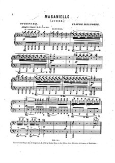 Ouvertüre: Für Klavier, vierhändig by Daniel Auber