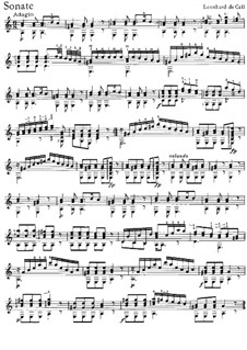 Drei Sonaten für Gitarre, Op.22: Sonate Nr.2 by Leonhard von Call
