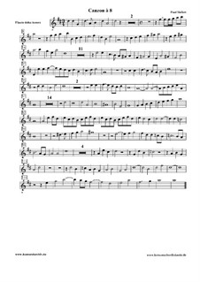 Canzon à 8: Tenor recorder part by Paul Siefert