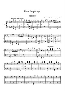 Ungarische Skizzen, Op.24: Nr.1 Zum Empfange – Klavierstimme II by Robert Volkmann