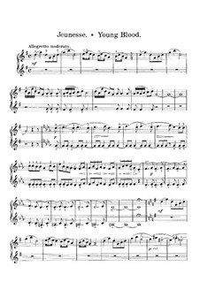 Ungarische Skizzen, Op.24: Nr.4 Junges Blut – Klavierstimme I by Robert Volkmann