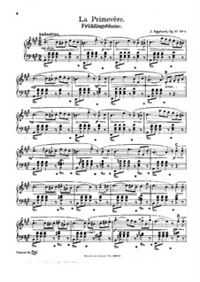 Frühlingsblume, Op.87 No.1: Frühlingsblume by Jules Egghard