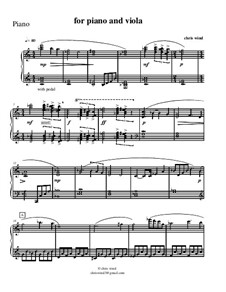 For piano and viola: Klavierstimme by Chris Wind