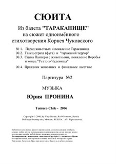 Suite of the music from ballet 'Terrible Cockroach' ('Cucarachon'): Teil II by Yury Pronin