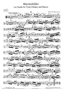 Märchenbilder, Op.113: Solostimme by Robert Schumann
